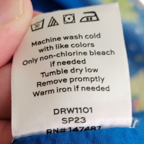 Draper James Blue Mini Dress XS - Polka Dot Floral Style - Picture 13 of 16